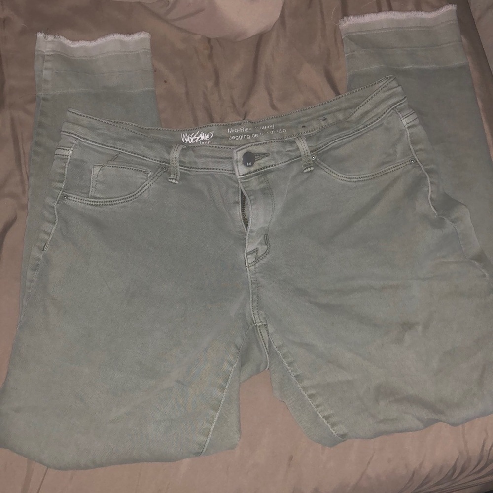 Denim mid rise jeggins